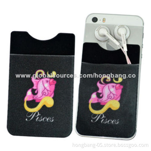 Sticky Card Holders, Sized 5.5x9cm, Custom Logo with Silkscreen Printing